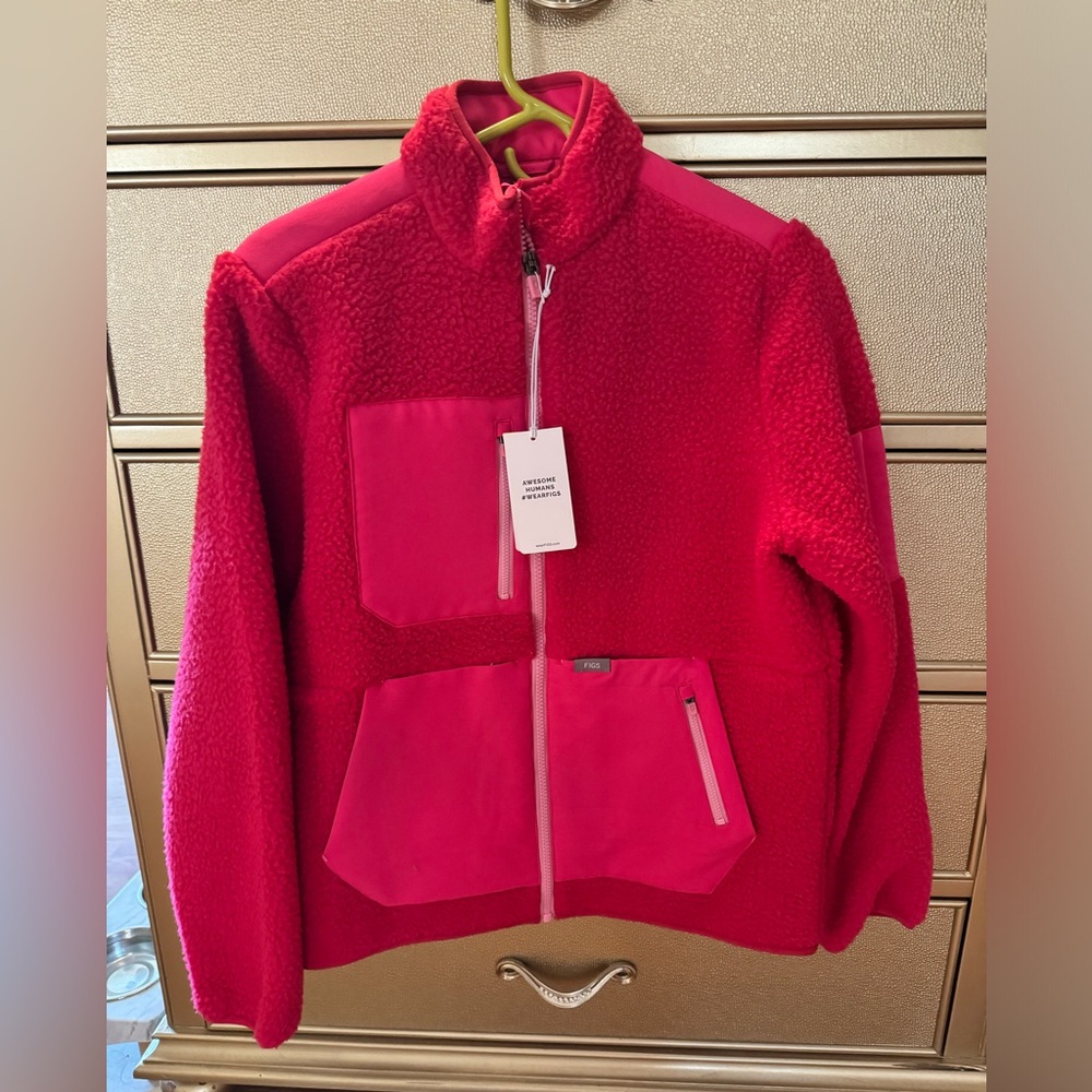 Figs Sherpa Jacket - SOLD OUT - Pink Small - New